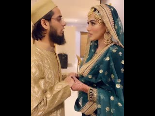 sana khan with her husband